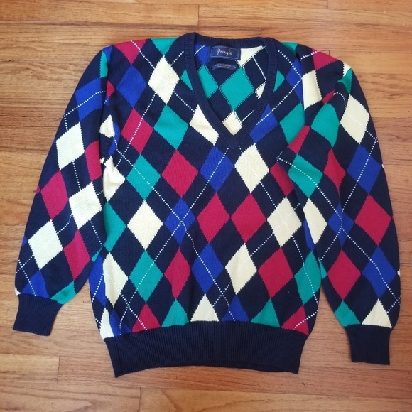 Pringle Other - Pringle Argyle Cotton Sweater